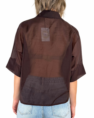 Habiti - Camicia Brenda a scatola - MORO