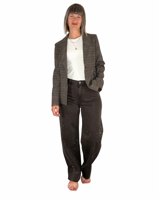 Habiti - Blazer quadri monopetto - TORTORA