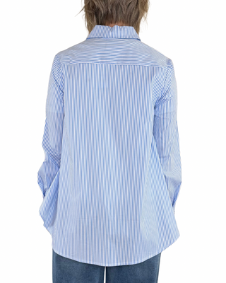 Habiti - Camicia bastoncino ampia - AZZURRO