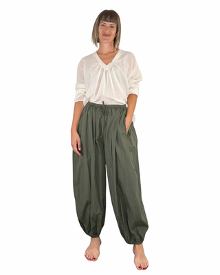 Habiti - Blusa scollo V - PANNA