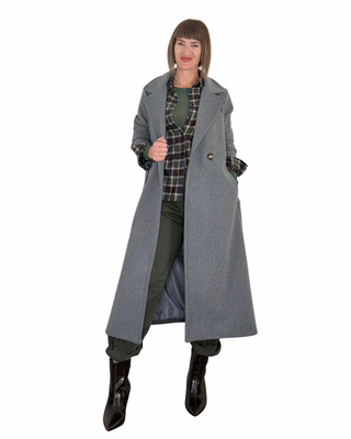 Habiti - Camicia flanella check - VERDE MILITARE