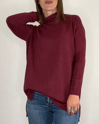 Susy Mix - Maglia lunga cratere - BORDEAUX