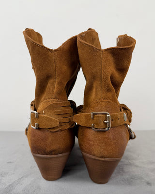 Susy Mix - Texanino occhiello pelle scamosciata - cuoio