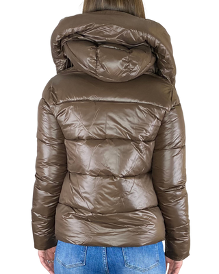 Habiti - Piumino corto stondato - MORO