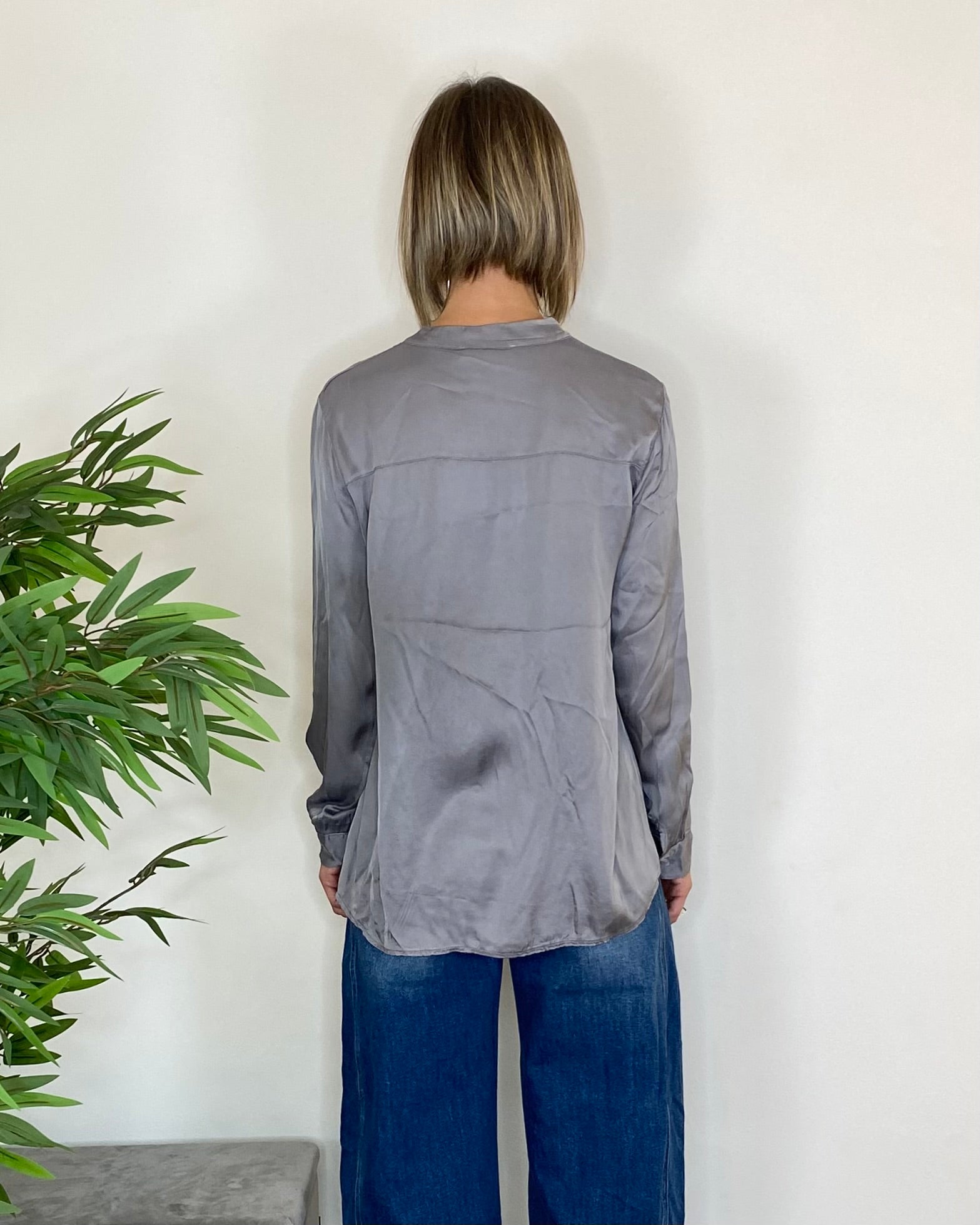 Camicia viscosa coreana - GRIGIO