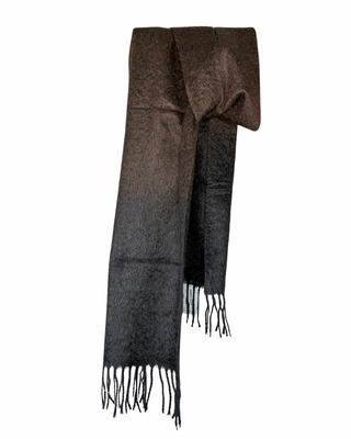 habiti - sciarpa sfumata misto cachemire - moro
