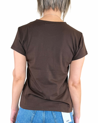 Habiti - T-shirt basica cotone - MORO