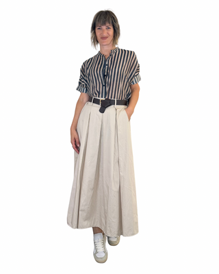 Habiti - Gonna lunga popeline - BEIGE