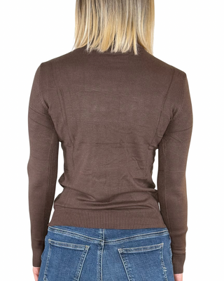 Habiti - Maglia sottile collo alto - MORO