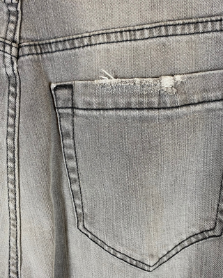 SUSY STAR - Jeans palazzo sfrangiato - GRIGIO