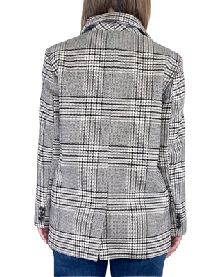 vicolo - cappottino check - fango