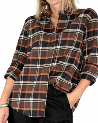 Habiti - Camicia flanella scozzese - MORO