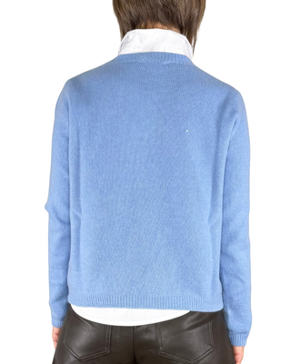 Habiti - Maglia pura lana - AZZURRO