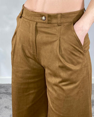 CADì - Bermuda-Wildleder - TOBACCO