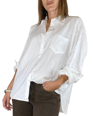 Tensione In - Camicia over oxford - BIANCO