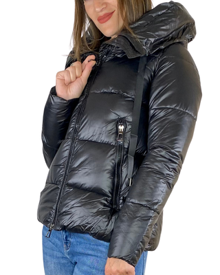 Habiti - Piumino corto stondato - NERO