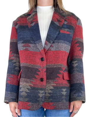 vicolo - blazer fantasia kilim - antracite