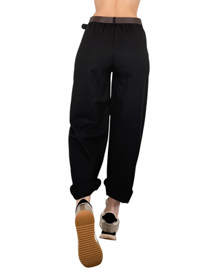 Habiti - Pantalone barrel Marta - NERO