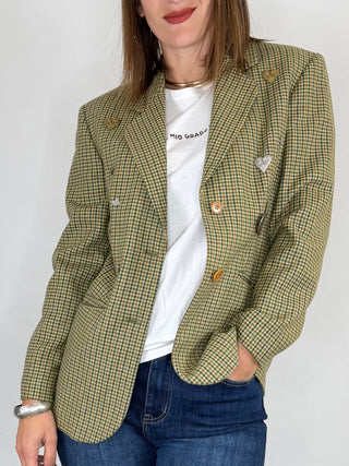Susy Mix - Blazer vintage applicazioni - BEIGE