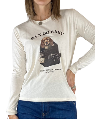 Susy Mix - T-shirt "Just go baby" - BURRO