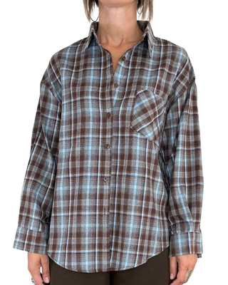 Habiti - Camicia check - CELESTE
