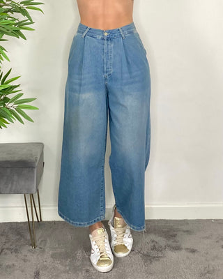 Vicolo - Jeans palazzo corto pences - JEANS