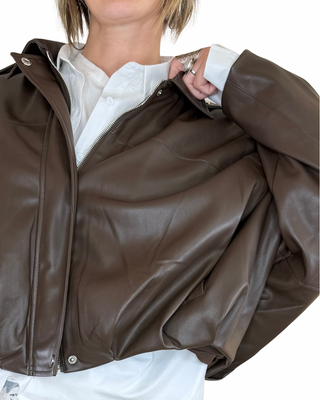 CADì - Bomber baloon ecopelle - MORO