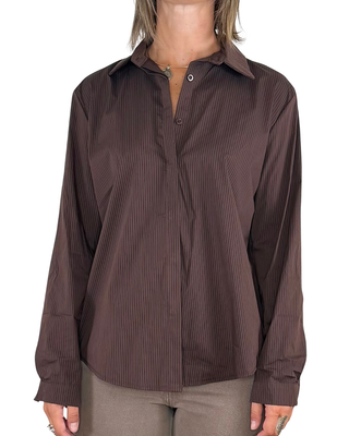 Habiti - Camicia stondata - MORO