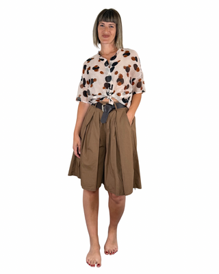 Habiti - Camicia Mara in lyocell - TABACCO