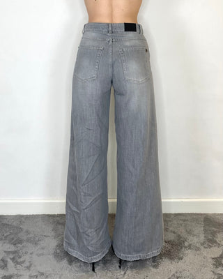 Souvenir - Jeans palazzo grigio - GRIGIO