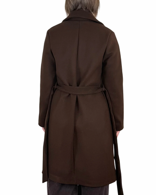 Habiti - Cappotto con cintura - MORO