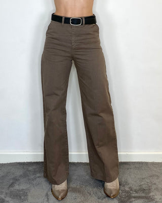 souvenir - pantalone bull palazzo - fango