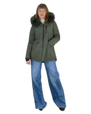 Habiti - Parka tessuto tecnico - VERDE MILITARE