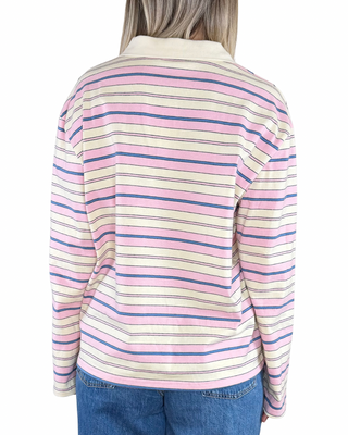 Habiti - Polo righe jersey - ROSA