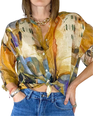 Habiti - Camicia mussola fantasia - OCRA
