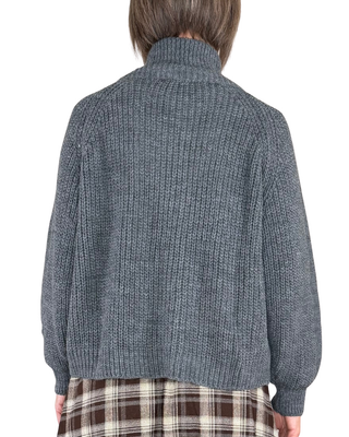Habiti - Cardigan full zip - GRIGIO