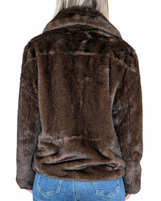 Habiti - Ecopelliccia corta - MORO