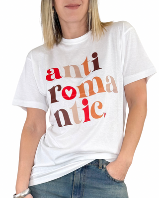 Susy Mix - T-shirt over "Antiromantic" - BIANCO