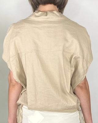 vicolo - camicia con coulisse - beige