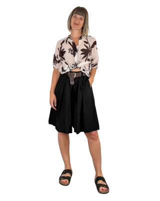 Habiti - Camicia Mara in lyocell - NERO