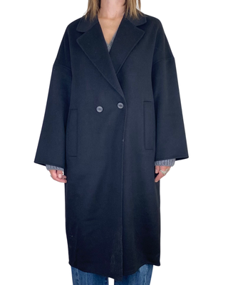 vicolo - cappotto ovetto hand made - nero