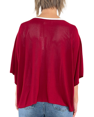 Habiti - Boxy kimono top - INDIAN RED