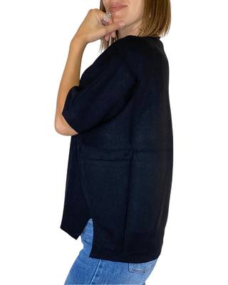 Habiti - Maglia over m/manica - NERO