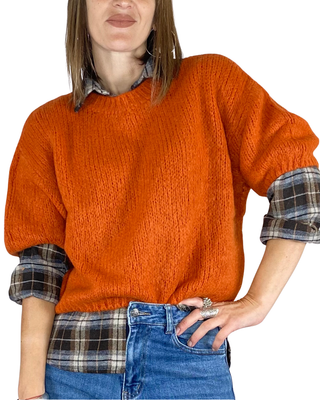 Habiti - Maglia Fluffy - ARANCIO