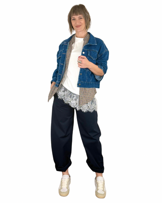 Habiti - Pantalone barrel Marta - BLU