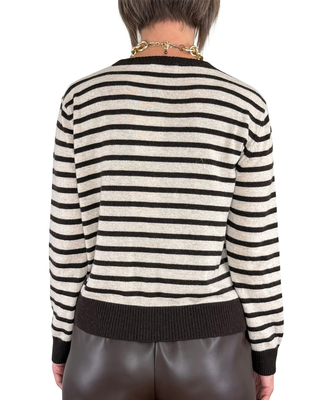 Habiti - Cardigan misto cashmere - MORO
