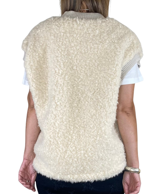 Susy Mix - Gilet teddy - BURRO