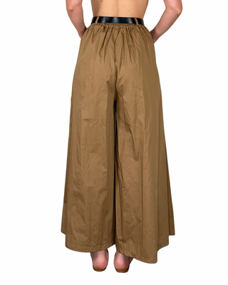 CADì - Gonna pantalone Carola in cotone - CAMMELLO