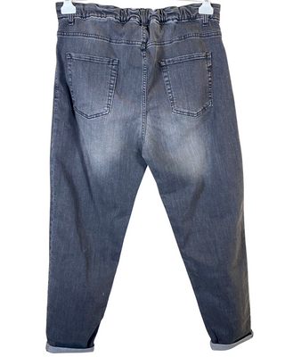 SUSY STAR - Jeans basic elastico dietro - NERO