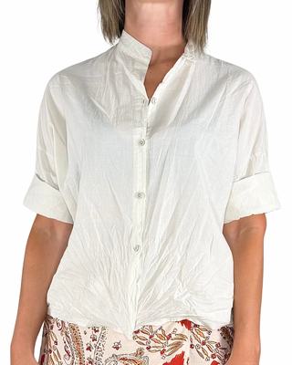 Habiti - Camicia in mussola di cotone - AVORIO